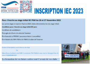 Stage initial IEC PSM et stage Initial MEF1 PSM à RENNES 26 et 27 novembre