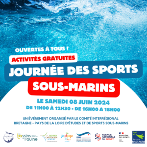 Journée des Sports Sous-Marins - Le 08/06/2024 à Châteaulin @ Centre Aquatique Les Bassins de L'Aulne | Chateaulin | Bretagne | France